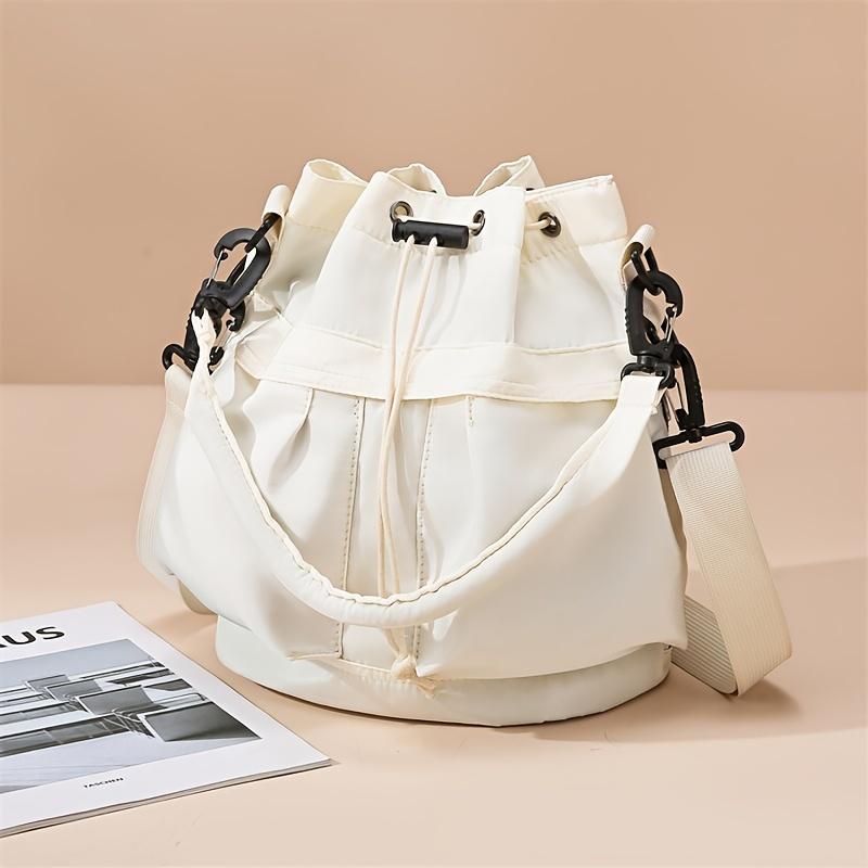 Women'S Casual Dual-Purpose Shoulder Bag, Multifunctional Large-Capacity Crossbody Bag, Drawstring Tote, Everyday Commuting Bag for Wallet And Phone