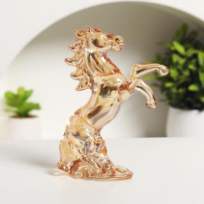 Yousheng Fake Crystal Horse Figurine Artistic Simulation Pony Statue Miniature Zodiac Animal Sculpture Home Office Desktop Feng Shui Decoration