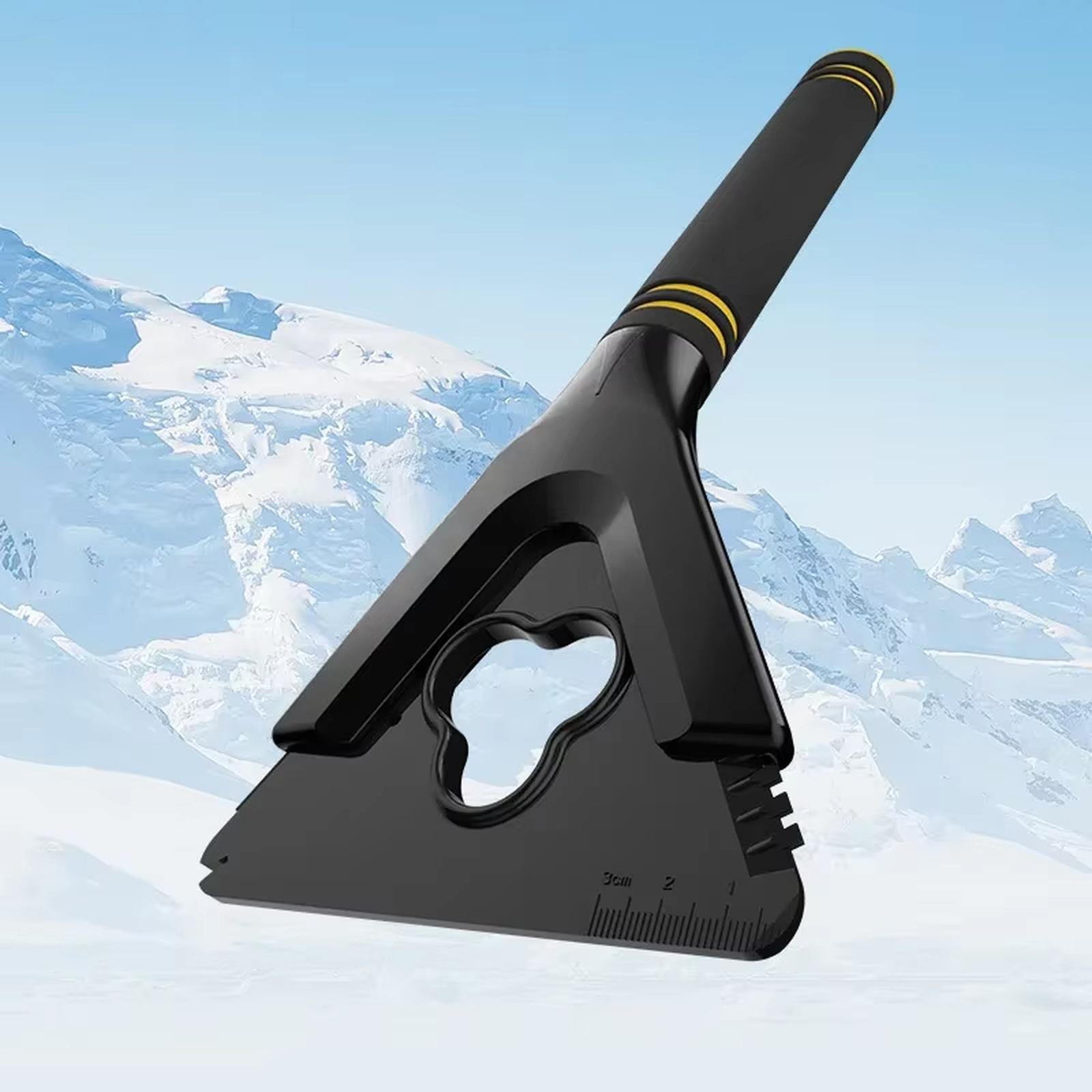 Автомобильная снеговая лопата Портативная 3-в-1 Скребок для льда Сниматель снега с лобового стекла Ледокол Инструмент для размораживания Зимние лопаты для уборки снега для внедорожников Грузовиков () one size