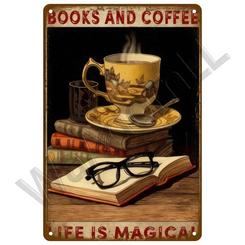 Vintage Plaque Metal Sign Plate Home Decor Tin Signs Coffee Retro Wall Art Posters For Kitchen Bar Iron Painting Decoration Cafe