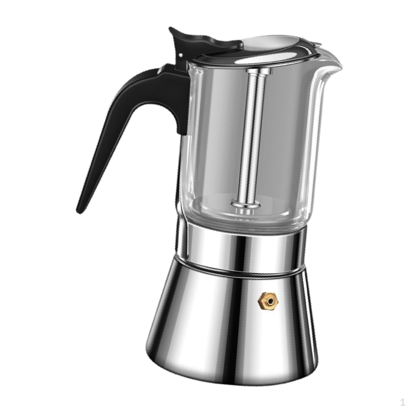 

Кофеварка Moka 160 мл для домашнего использования, кофеварка для эспрессо, итальянский кофе для кафе на открытом воздухе, кемпинга