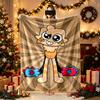 1pc Cartoon Boy Portrait Blanket, Super Cozy Printed Home Blanket, All-Season Warmth