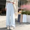 La Chapelle Women's Ruffle Trim Plaid Wide-Leg Pants