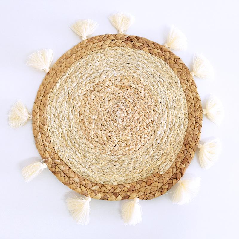 Ethnic Moroccan Style Woven Straw Wall Hanging for Sofa or Bedside