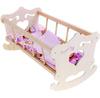 Malimas Wooden Doll Bed with Heart Motif