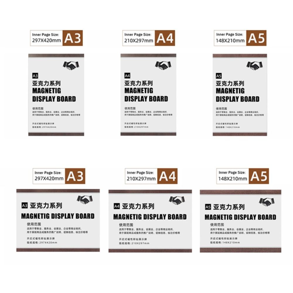 A3/A4/A5 Certificate Frame Magnetic Photo Frame Versatile Display Frame Business License