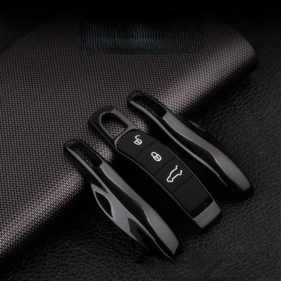Car Smart Remote Key Case Fob Covers Set Shell för Porsche Panamera Spyder Carrera Macan Boxster Cayman Cayenne 911 970 981 991