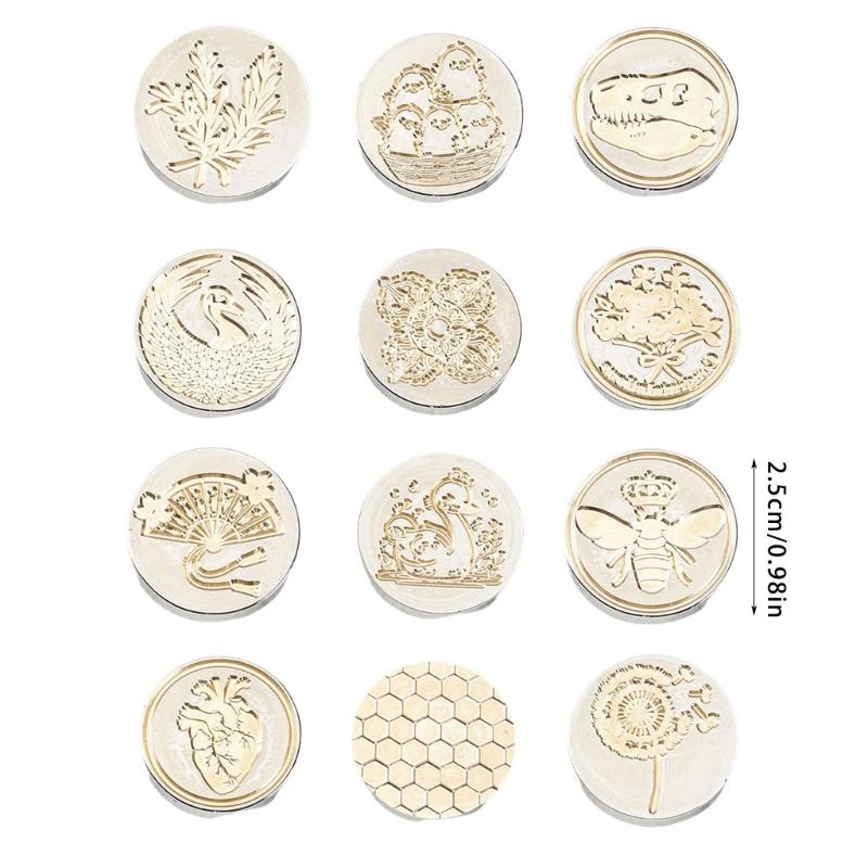 Flower Wax Seal Stamp Brass Head Bees Sealing Wax Stamp for Invitation Greeting Card Envelope Scrapbooking Decorations