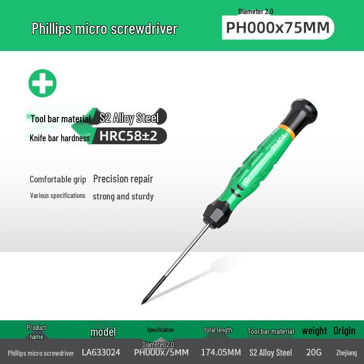 Rotating Color Ring Precision Mini Screwdriver for Mobile, Clock, Watch, Tablet Repair