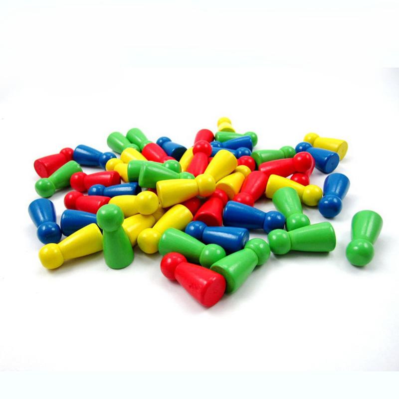 50Pcsset Chess Pieces Board Game Accessories Wood Pawnchess Card Pieces For Board Game And Other Games Accessories