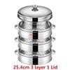 Stainless Steel Steamer fish steamed stuffed bun Rack Kitchen Tools Multilayered Insert With Holder instant pot steamer basket