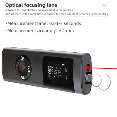40M Laser Distance Meter Portable Rangefinder USB Charging Laser Trena Measure Tools Digital Rangefinder With Angle Measure