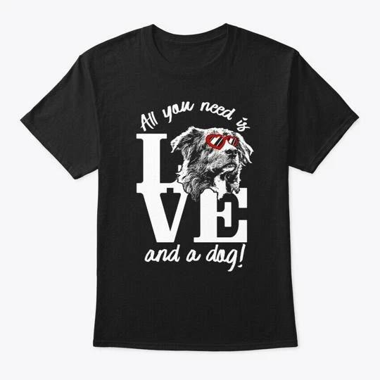 Australian Shepherd All You Need Is Love T shirt Made in the USA Size S to 5XL 3XL