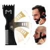 Facial Hair Grooming Tool Beard Styling Comb Portable Line Up Edging Shaping 360-Degree Rotation Perfect Men for All Face Shapes Home School