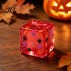 Halloween Stressball Sensorisches Spielzeug, Knetspielzeug mit Kürbis Schädel Spinnenmuster, Klar Angstlinderung Partygeschenke