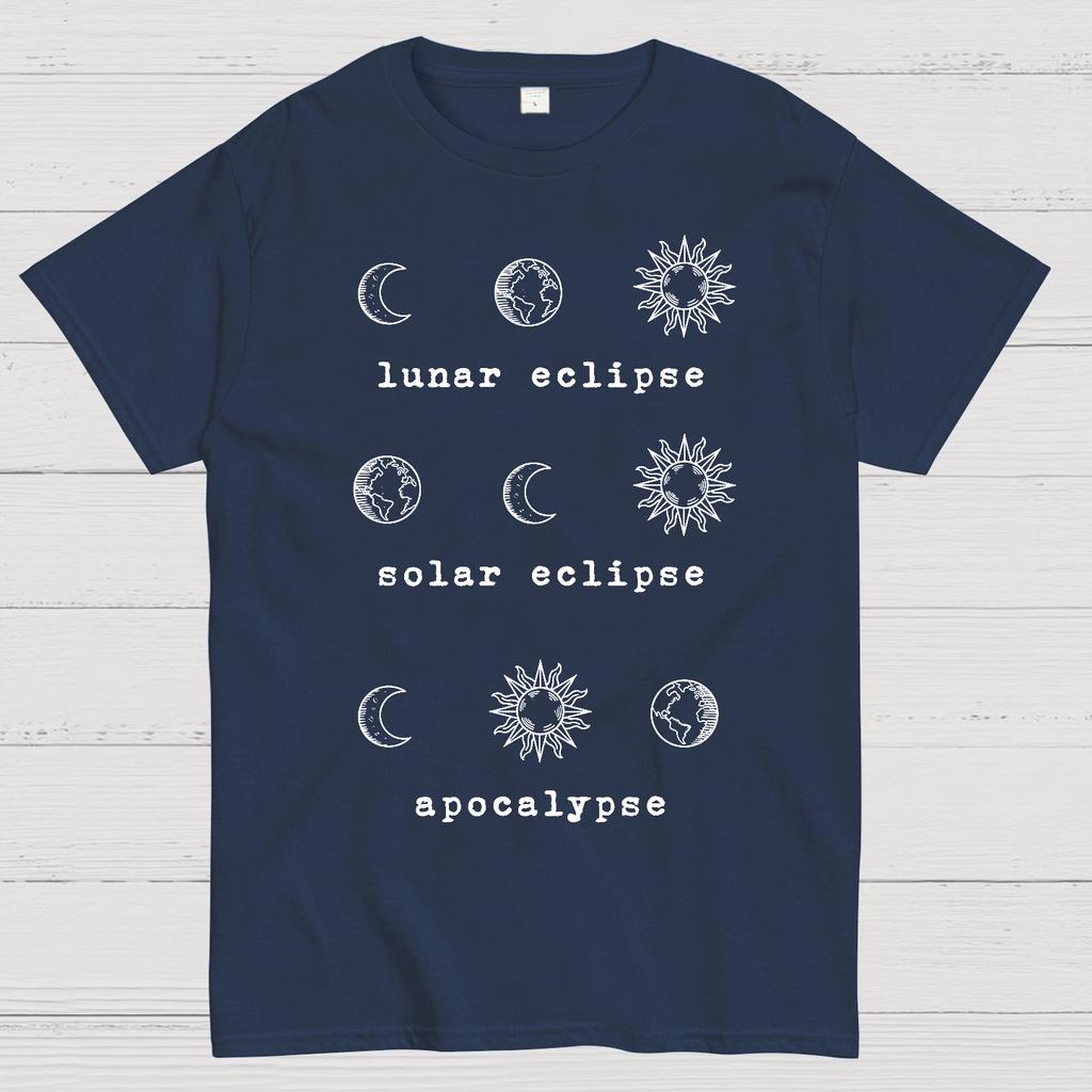 Lunar Eclipse Solar Eclipse Apocalypse Cotton Summer Casual Cool Loose T-Shirt