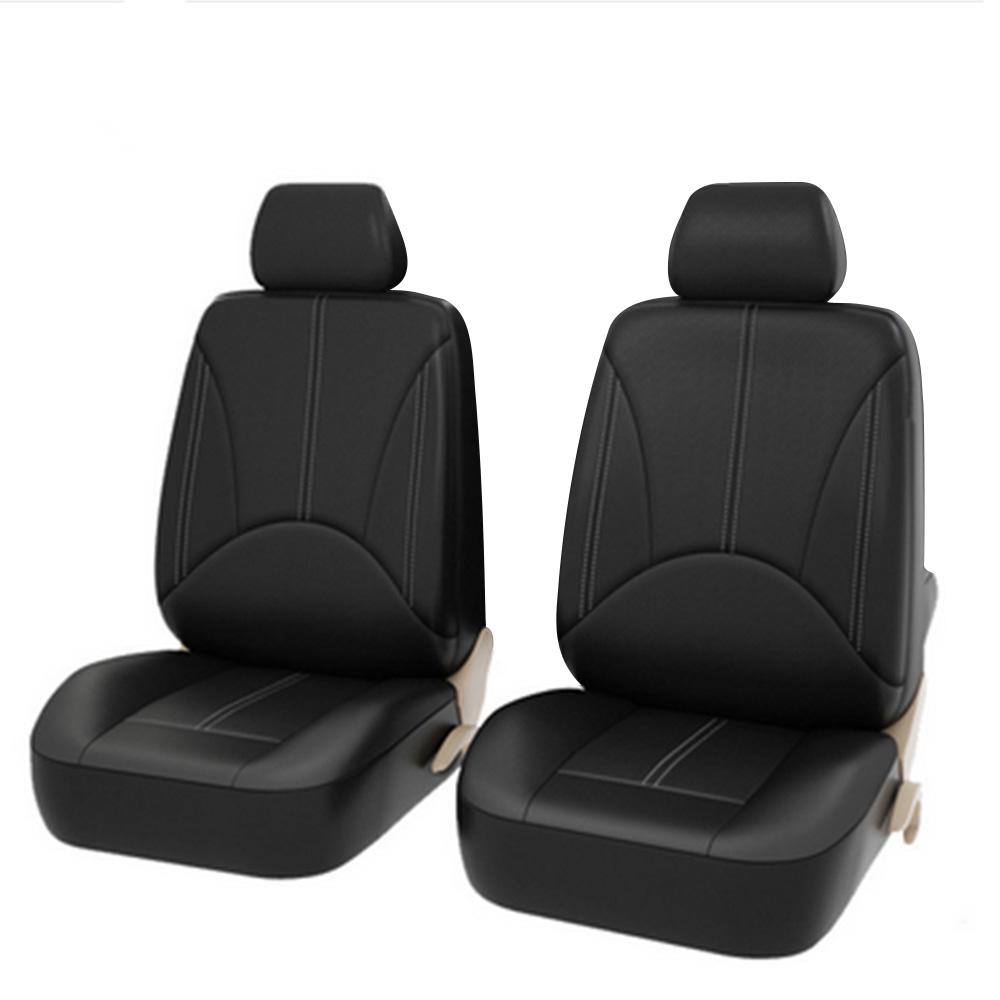 

Universal Car PU Leather Front Car Seat Covers Fine Quality Back Car Seat Cover Auto Interior Car Seat Protector Cover чёрный