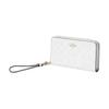 Coach Zip Around 19 Classic Presbyopia Coated Canvas and Leather Wrist Bag Wallet Small Women's Glacier White