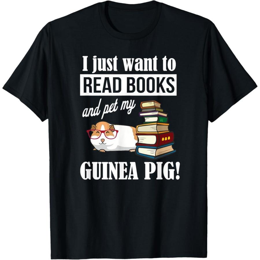 

Funny Girls & Boys Read Books And Pet My Guinea Pig Lover T-Shirt XXXXXL чёрный