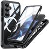 For Samsung S25FE Phone Case, Ultra-thin Transparent Wireless Magnet, Drop-proof, Scratch-proof, Dust-proof, and Shockproof