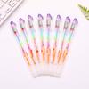 1 Piece Korean Stationery Cartoon Cute Lovely Candy Text Marker Gel Pens Student School Supplies Change 7 Colors Draw