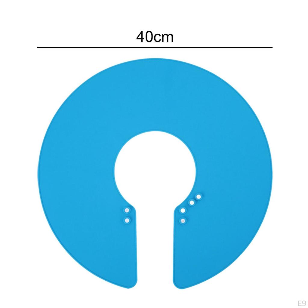 ,Professional Hair Cutting Collar Silicone Neck Cape, Clasp Design Waterproof Adjustable ,for