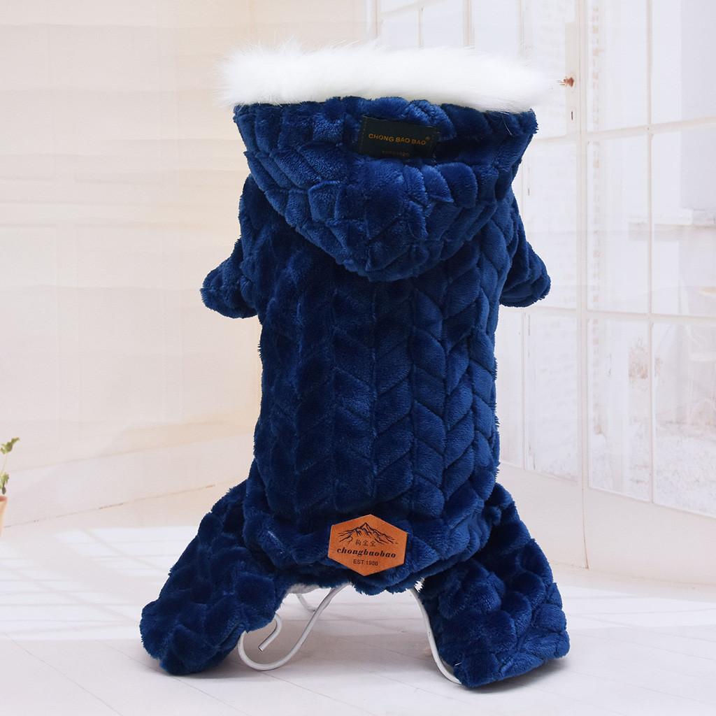 Pet Clothing Polyester Hoodied Sweatshirts Dog Cat Clothes Plus Plush