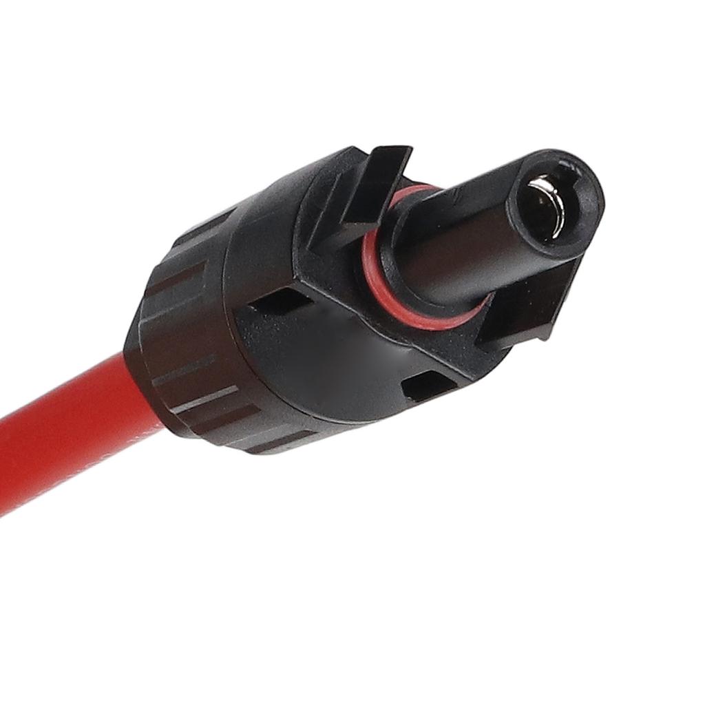2Pcs Solar Panel Extension Cable 10AWG 6mm² Solar Extension Cable Rated Voltage 1000V Red Black