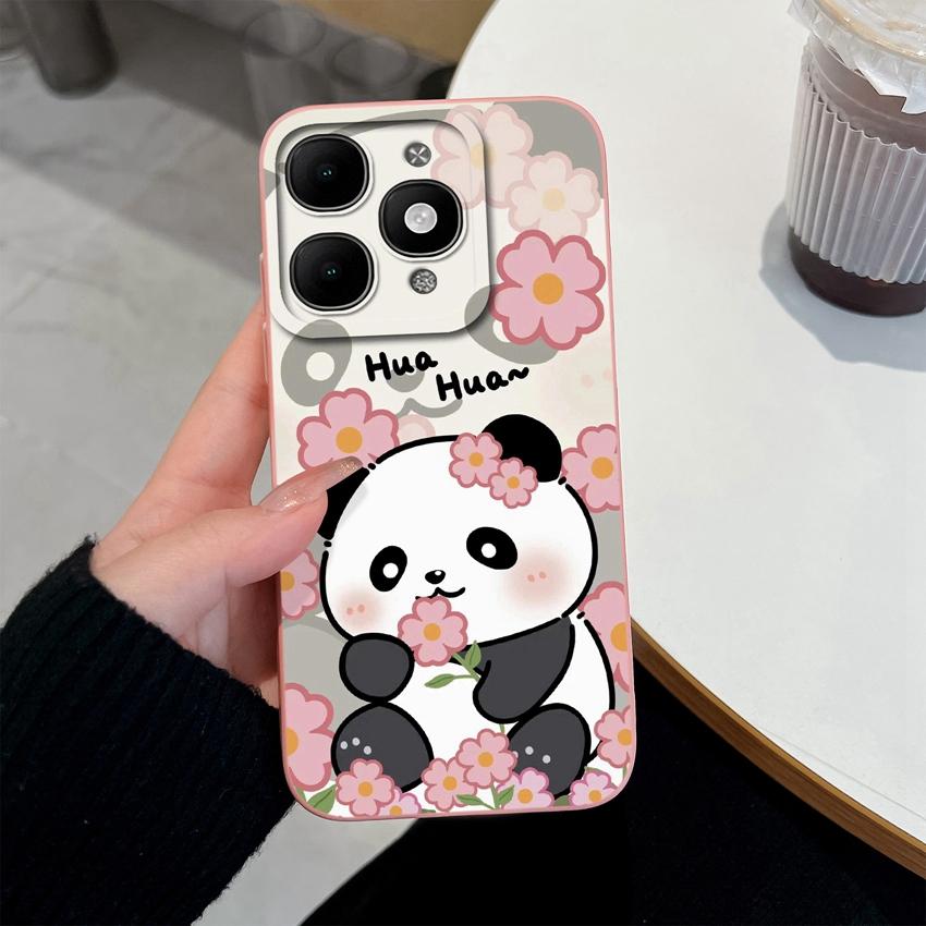 For itel A90 A50C A80 P60 S25 Ultra Power 70 Phone Cover Pretty Flower Pattern Smooth Liquid Silicone Screen Protector Shockproof Case For itel Casing