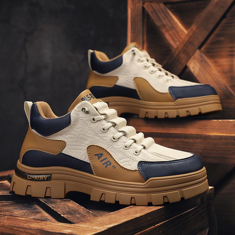 Men's High Top Shoes 2024 Summer Comfortable Breathable Designer Platform Shoes Men Fashion Casual Sneakers Outdoor Running Shoe