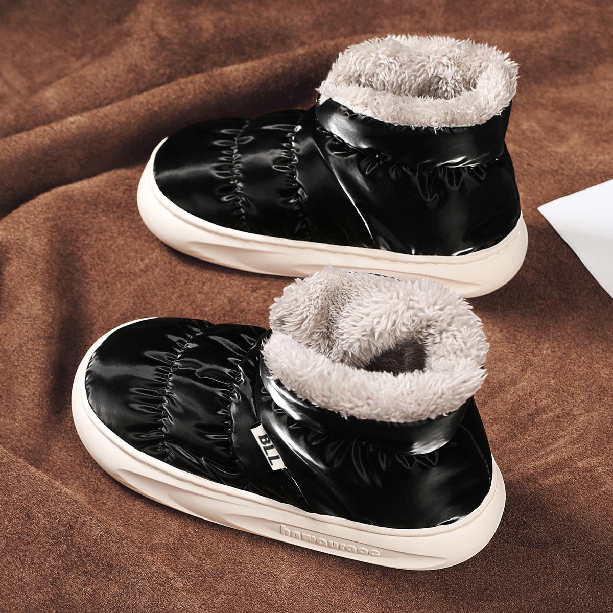 

Мужские зимние ботинки для снега, слипоны Ankler Tasman Men Ultra Fur Wool fans Women Boots luxury Brand Men cotton Shoes Designer 44-45 чёрный