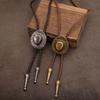 Bolo Tie for Men Star Hat Pendant Cowboy Bolo Ties Formal Shirt Accessory Vintage Bolo Tie Classical Country Necklace
