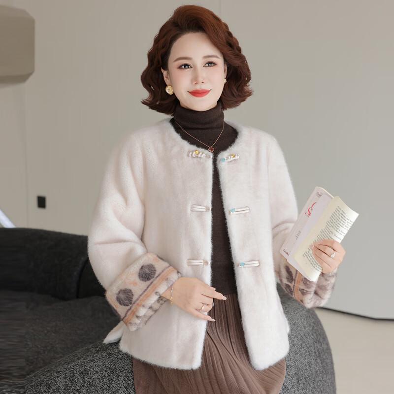Middle-Aged Women's Faux Fur Winter Coat