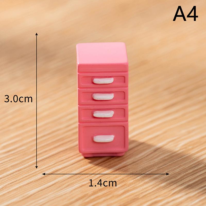 Miniature Furniture Ornaments Forest Family Kitchen Toy Dining Table Dollhouse Accessories Bathroom Pretend Play For Girl Gifts