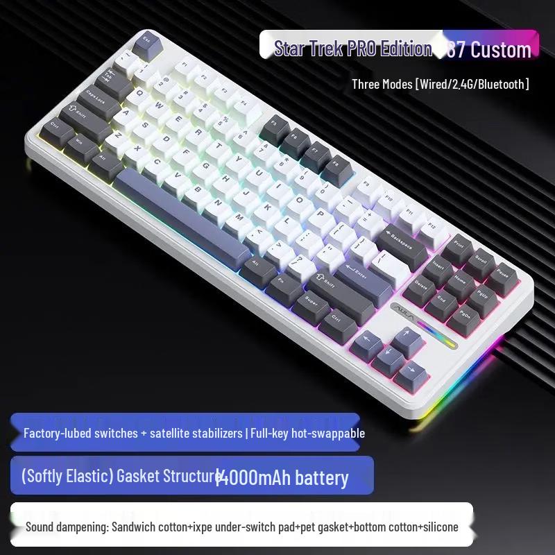 AULA F87 Pro Triple-Mode RGB Mechanical Keyboard