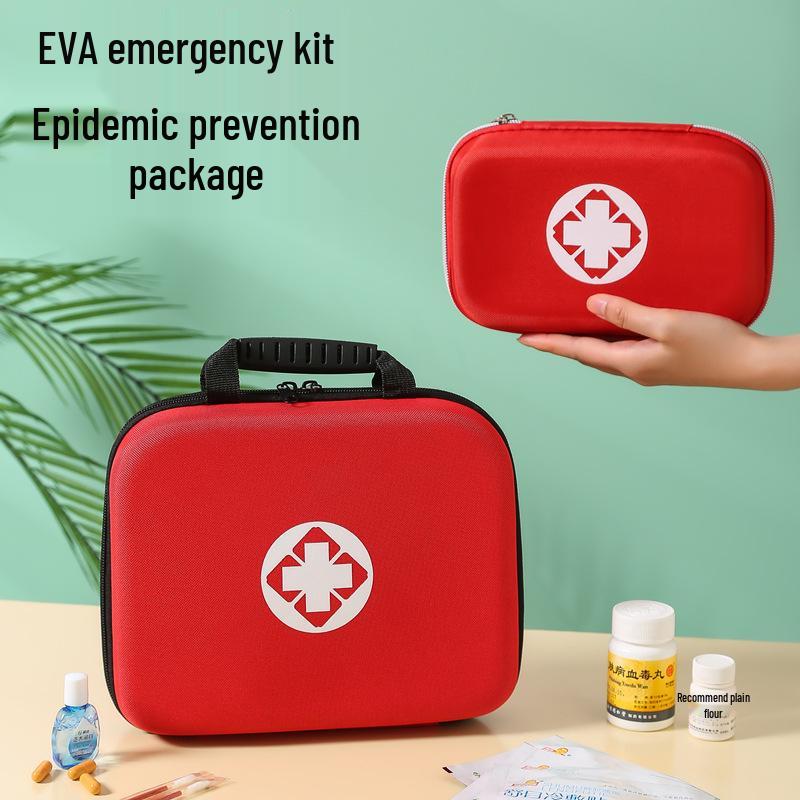 EVA Large Portable First Aid Kit - Hard Shell Emergency and Medical Travel Bag for Outdoor Use