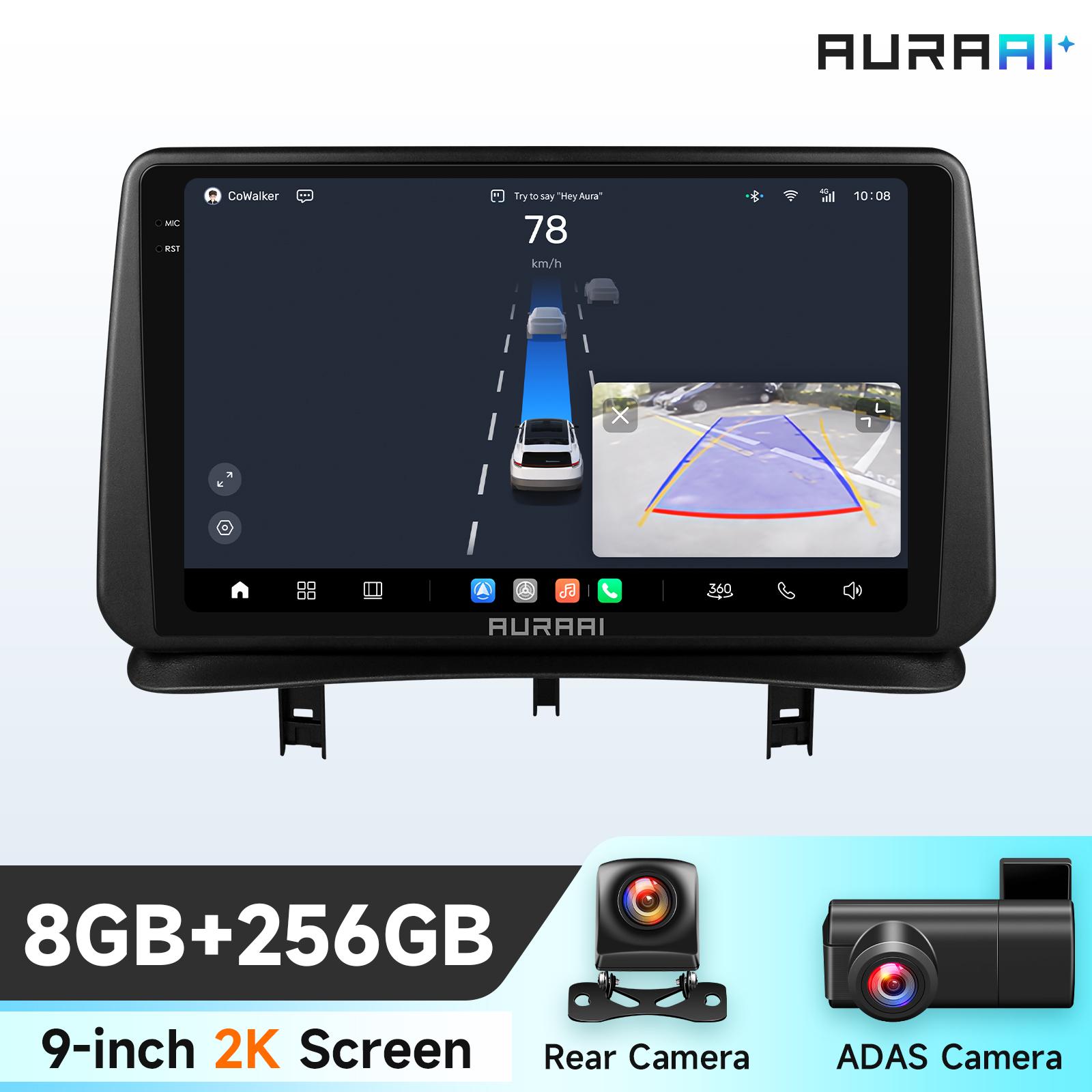 

Hizpo 2K Screen Wireless Apple Carplay Android Auto for Renault CLIO 3 2005 - 2014 Car Infotainment Multimedia Player GPS Stereo Intelligent Screen S8 8Core 8G 256G 9inch AHDC1,ADASC2