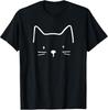 Minimalist Katze Mama Katze Papa Geschenke Lustiges Katzen T-Shirt Unisex T-Shirt