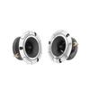 Pair Car Audio Speakers 4in Round 92dB 12V 35hz‑20khz Symmetrical Terminal Sound System Universal