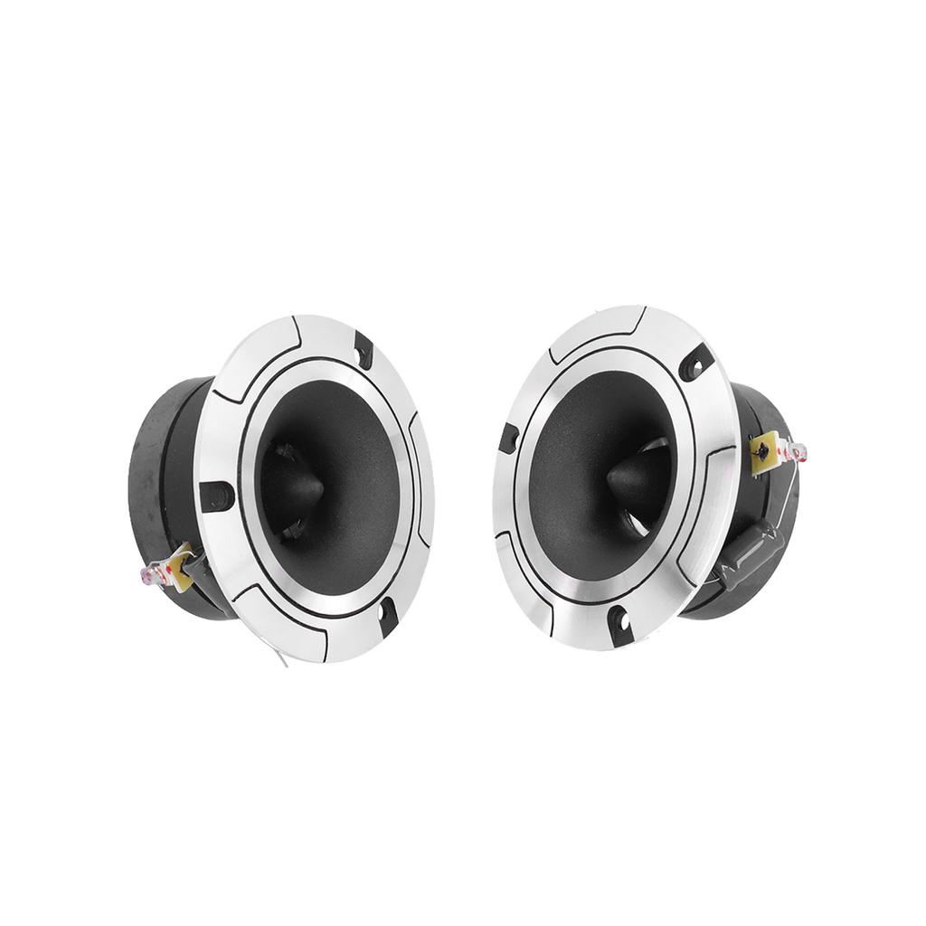 Pair Car Audio Speakers 4in Round 92dB 12V 35hz‑20khz Symmetrical Terminal Sound System Universal