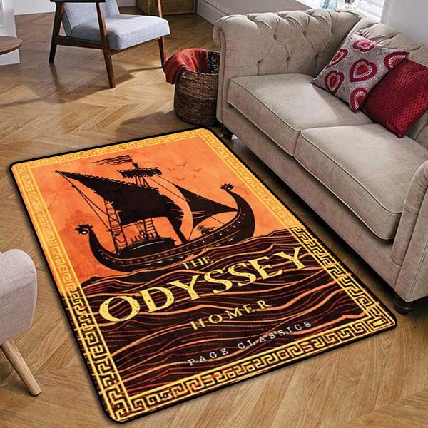 Ancient Greek Homeric Mythology THE ODYSSEY Printed Carpet Living Room Sofa Bedroom Bedside Mat Bathroom Absorbent rugs