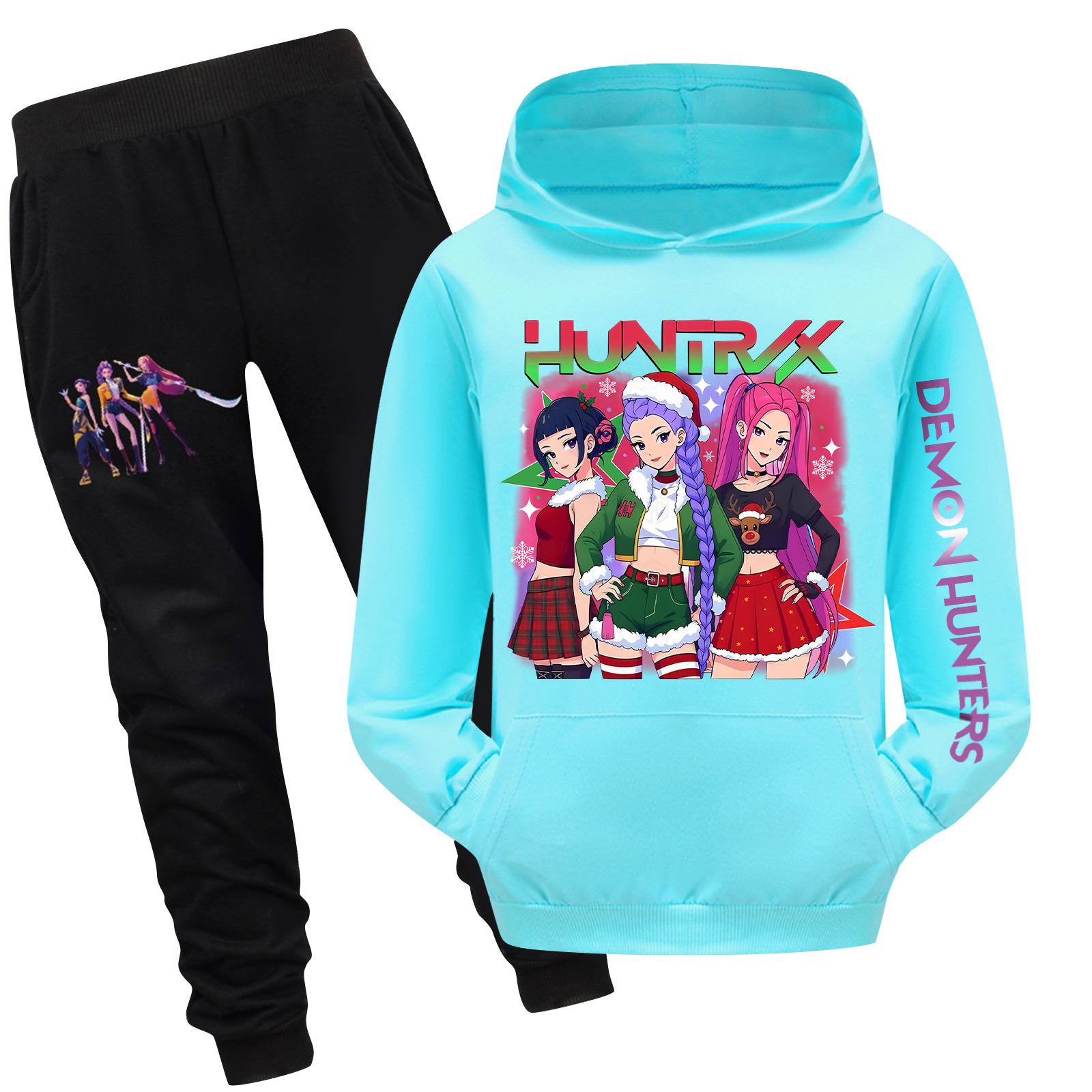 

Детский худи и брюки, двухпредметный спортивный костюм, комплект свитшота с длинным рукавом и принтом 120