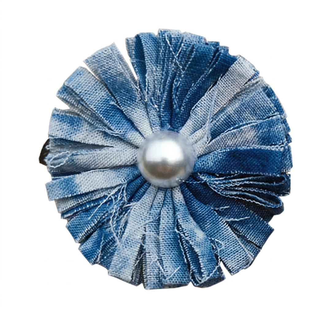 Floral Pin Natural Tie-Dye Brooch Daisy Brooch Elegant Handmade Brooch For Coat Scarf Bag