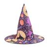 Light-Up Spiderweb Witch Hat Halloween Decoration