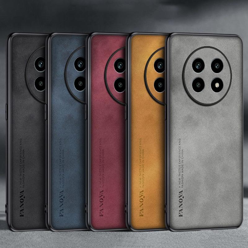 For Realme 13 Pro 5G Case Luxury PU Leather Phone Case For Realme 13 Pro Plus Realme13 Back Cover Matte Silicone Full Protection