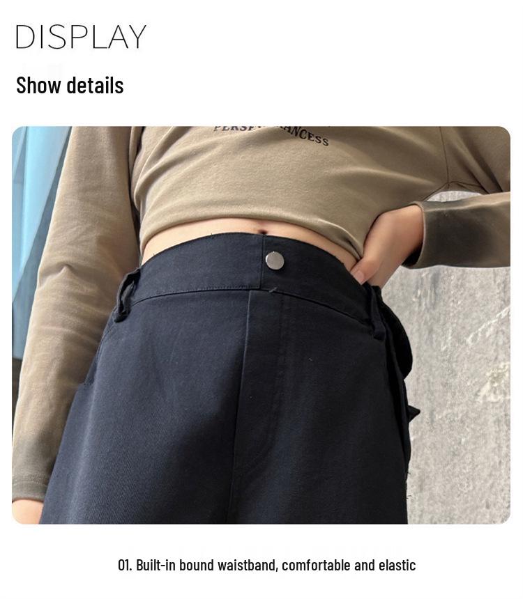 2025 Trendige Mädchen-Cargohose - Koreanischer Stil, lässige Hose für Frühling & Herbst