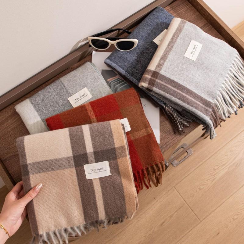 Womens Breathable Scarf Sun Protection Warm Neck Wrap All Season Fashion Plaid