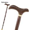 Brown Wave Wooden Single Joint Fashion Walking Stick Decorative Cospaly Cane Halloween Mace Crutch  Wand Crosier 89cm