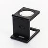10x folding all metal two LED lights  cloth mirror  printing paper dot  textile scale magnifying glass