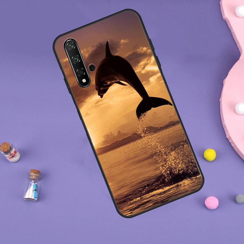 Animal Dolphin For Huawei Nova Y61 Y60 Y70 Y72 Y73 Y90 Y91 9 10 SE 7i 8i 11i 12i P30 P40 Lite P60 Pro Case